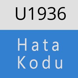 U1936 hatasi