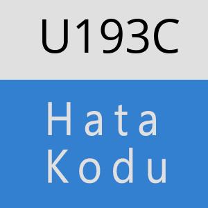 U193C hatasi