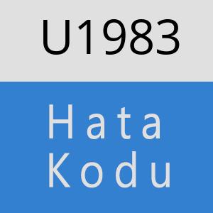 U1983 hatasi