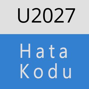 U2027 hatasi