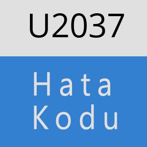 U2037 hatasi