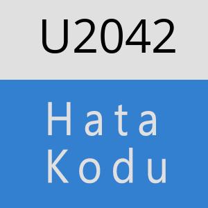 U2042 hatasi