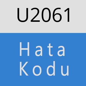 U2061 hatasi