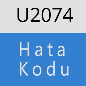 U2074 hatasi