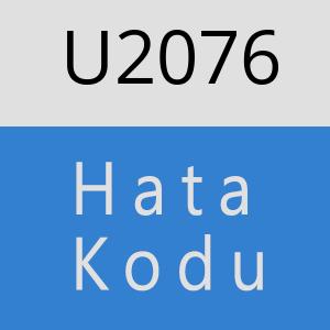 U2076 hatasi