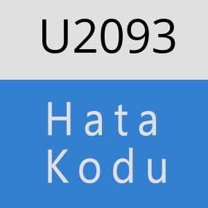 U2093 hatasi