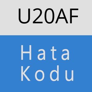 U20AF hatasi