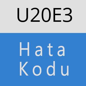 U20E3 hatasi