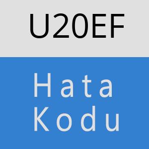 U20EF hatasi