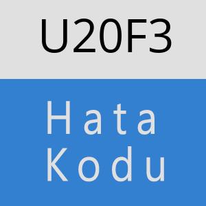 U20F3 hatasi