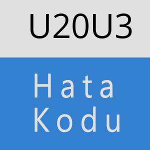 U20U3 hatasi