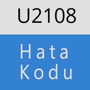 U2108 hatasi