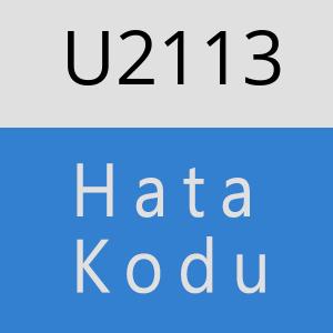 U2113 hatasi