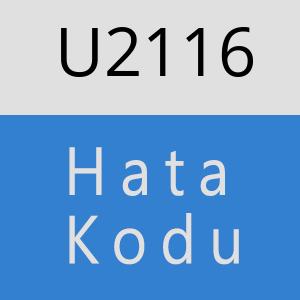 U2116 hatasi