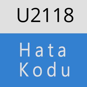 U2118 hatasi