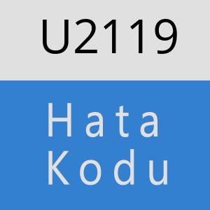 U2119 hatasi