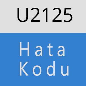 U2125 hatasi