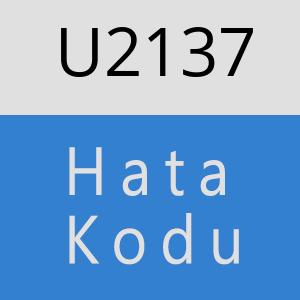 U2137 hatasi