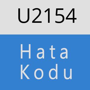 U2154 hatasi