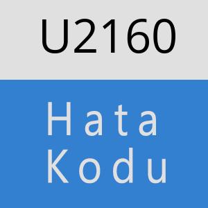 U2160 hatasi