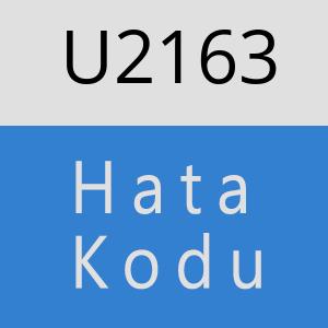 U2163 hatasi