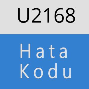 U2168 hatasi