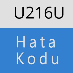 U216U hatasi