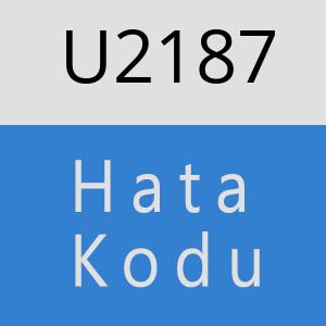 U2187 hatasi