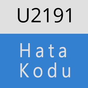 U2191 hatasi