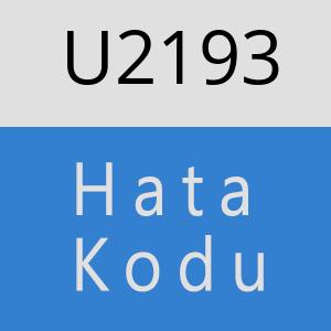 U2193 hatasi