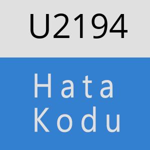 U2194 hatasi