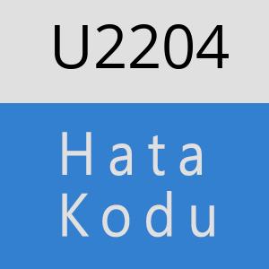 U2204 hatasi