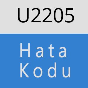 U2205 hatasi