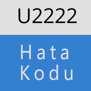 U2222 hatasi