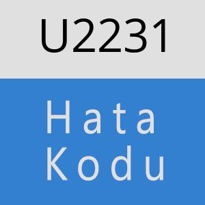 U2231 hatasi