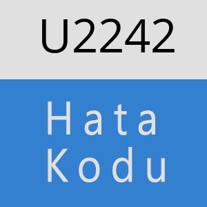U2242 hatasi