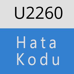 U2260 hatasi