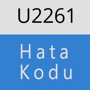 U2261 hatasi