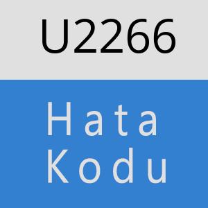 U2266 hatasi