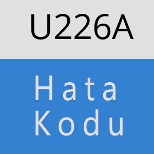 U226A hatasi