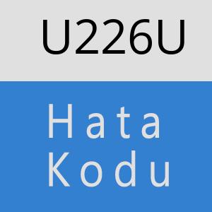 U226U hatasi