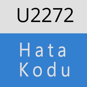 U2272 hatasi
