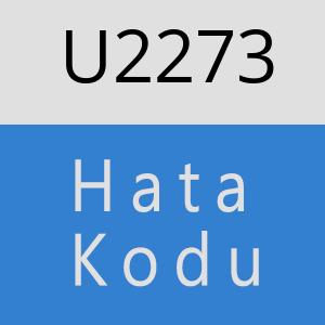 U2273 hatasi