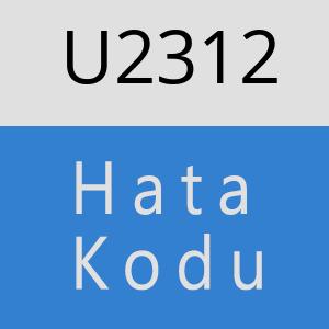 U2312 hatasi