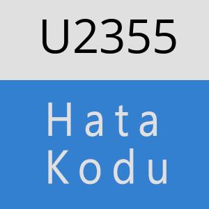 U2355 hatasi