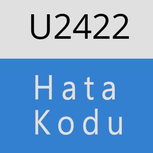 U2422 hatasi