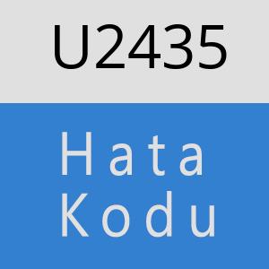 U2435 hatasi