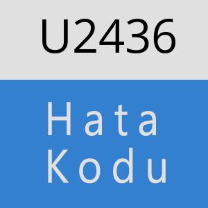 U2436 hatasi