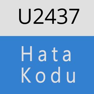 U2437 hatasi