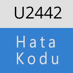 U2442 hatasi